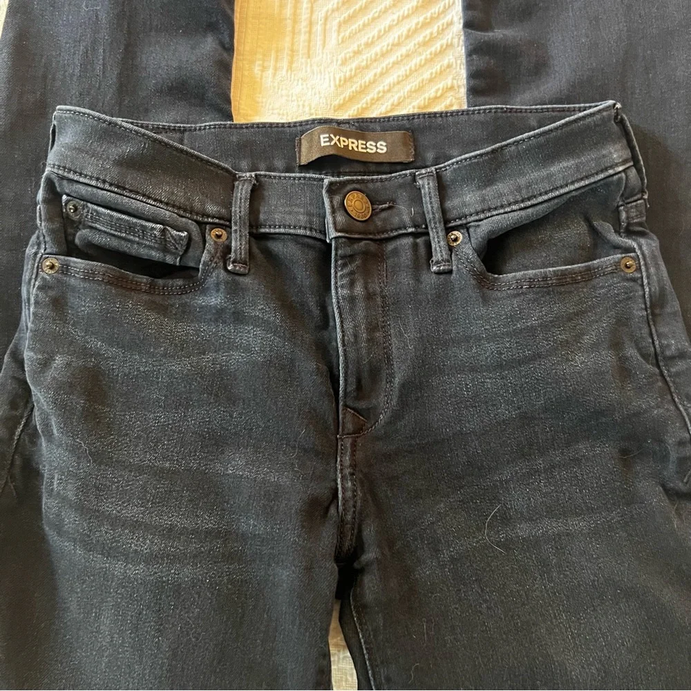 Express Mid Rise Leggings Jegging Stretch+ Supersoft Size 2R‎ Dark Blue EUC